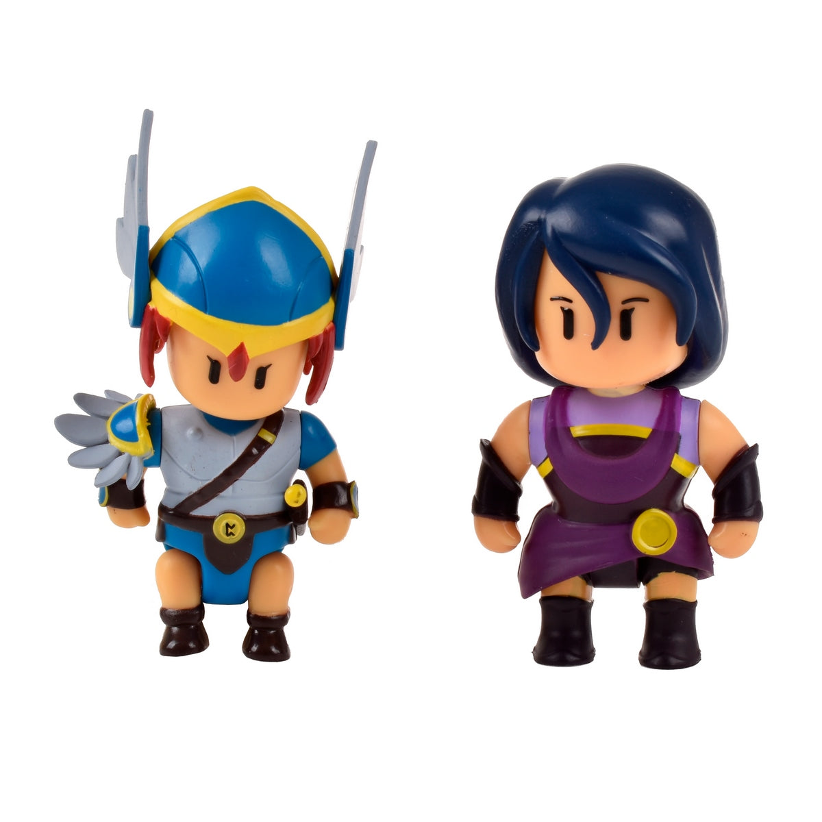 Pack 2 Figuras 8 Cms Articuladas Stumble Guys - Valkyrie And Nyx